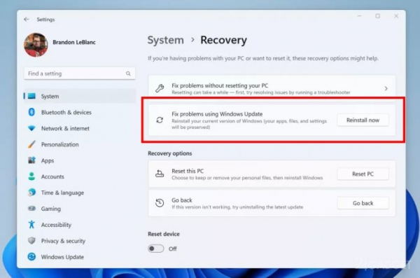 Microsoft сделает переустановку Windows ещё проще Microsoft сделает переустановку Windows ещё проще