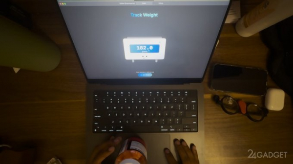 MacBook превратили в электронные весы с помощью простого приложения (видео) MacBook превратили в электронные весы с помощью простого приложения (видео)