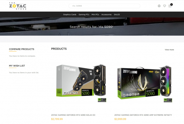 
                ZOTAC отменила часть заказов на RTX 5090  из-за &laquo;системной ошибки&raquo;, а затем резко повысила цены на серию почти на $500
            