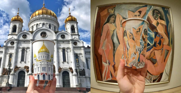 Бросить академию, взять стаканчики и нарисовать весь мир. У него получилось Бросить академию, взять стаканчики и нарисовать весь мир. У него получилось